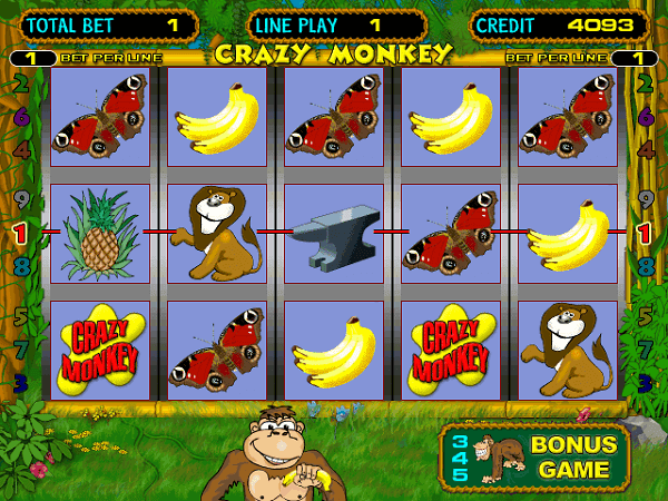 Игровые автомат Crazy Monkey